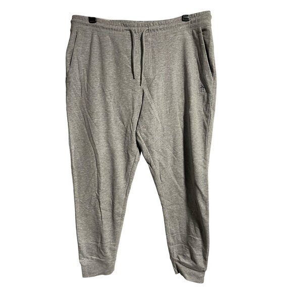 Original Penguin Mens Gray Slim Fit Joggers Size S Cotton Blend Elastic Waist - Picture 1 of 10